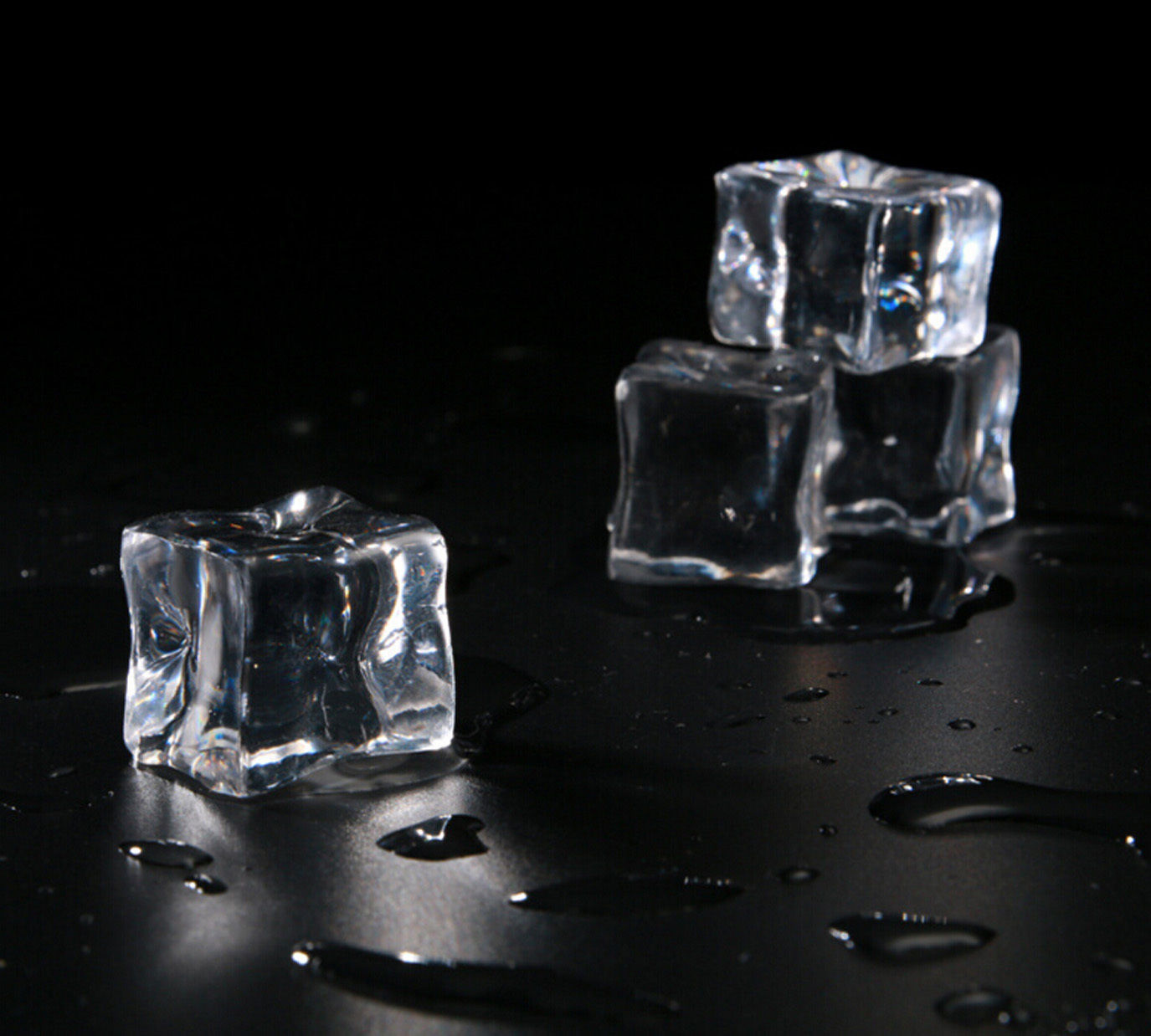 50pcs Acrylic Ice Cubes Square Shape Glass Luster Ice Cubes - $20.42