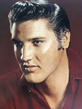 Vintage Elvis Presley magazine pinup picture Elvis In Red Shirt - £3.10 GBP