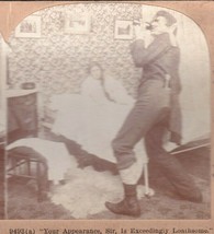 Vtg 1899 Stereoview Photo - Your Appearance Sir is Exceedingly Loathsome - $14.22