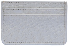 Nice Looking Dusty Grey Multi Card Slots Original Crocodile Leather Card Holder - $176.39