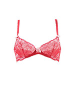 L&#39;agent By Agent Provocateur Womens Bra Elegant Floral Lace Red S - £37.00 GBP