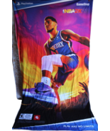 Devin Booker Phoenix Suns NBA2K23 Game Stop 7ftx4ft Fabric Promo Poster - £73.45 GBP