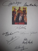 Rio Bravo Signed Film Movie Screenplay Script X9 Autograph John Wayne Dean Marti - £15.63 GBP