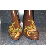 Däv Brown Western Style Rain Boot SEVEN SEAS, Style#CB-SS 900, Women Siz... - $35.00