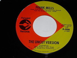 The Uncut Version Frank Mills Hey Jane 45 Rpm Record Vintage Forward Label - £66.85 GBP