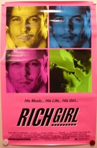 RICH GIRL 1991 Sean Kanan, Don Michael Paul, Paul Gleason-One Sheet - £15.56 GBP