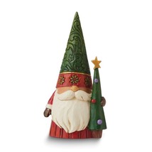 Jim Shore Heartwood Creek Christmas Gnome with Tree Figurine - £23.46 GBP