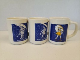 When It Rains It Pours (3) Coffee T Mugs Cup 1914 1921 Rare 1956 Morton Salt - £12.83 GBP