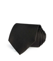 allbrand365 designer Oxford Silk Classic Tie,Black,One Size - £18.78 GBP