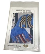 Denim Do Over Quilted Jacket Fabric DIY Pattern Birds Nest Designs BND112 - $8.42