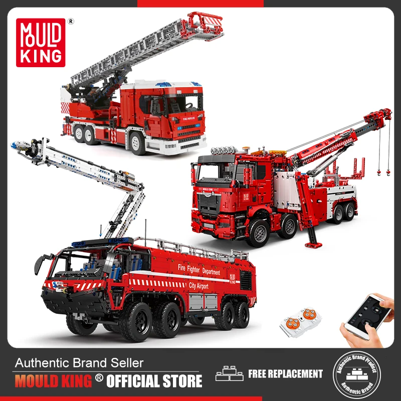 MOULD KING 13107 Technical Crane Truck Building Blocks for Adults APP Remo - £159.30 GBP+