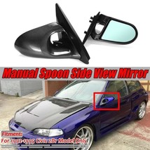 Door Wing Rear View Wing Side Mirror Spoon Style For Honda Civic EG 2dr ... - £80.32 GBP