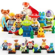 8pcs/set Toy Story 4 Minifigure Buzz Jessie Woody Bunny Bo Peep Duke Caboom  - £14.98 GBP