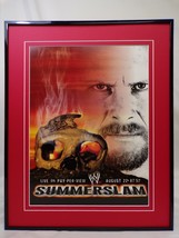 1999 WWE Summer Slam StoneCold Steve Austin 16x20 Framed Insight Poster Display  - £62.21 GBP