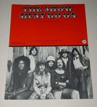 Three Dog Night Sheet Music Vintage 1974 The Show Must Go On - £19.91 GBP