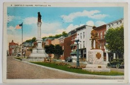 Pottsville Pennsylvania PA Garfield Square 1933 to Youngstown Ohio Postcard T1 - £5.56 GBP