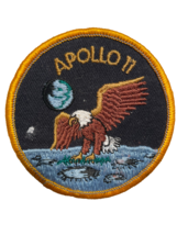 Vintage Apollo 11 Eagle Moon Landing Space Patch 3&quot; New - £7.08 GBP