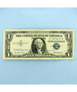 1935 or 1957 $1 Blue Seal Silver Certificate Federal Reserve Note Bill - €13,21 EUR