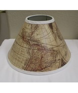 World Map Coolie Lamp Shade 11&quot; Diameter x 7-1/4&quot; Tall - $17.81