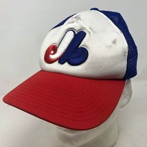 VTG Twins Ent. Montreal Expos Blue Mesh Cooperstown Collection Snapback Hat  - $49.49