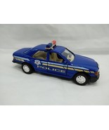 Vintage Blue State Police Official PD Diecast Car 4.5&quot; - $13.56 CAD