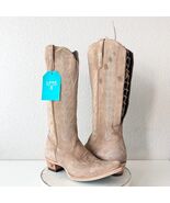 Lane LEXINGTON Knee High Womens Cowboy Boots 12 Latte Suede Western Cowg... - $6,511.76 MXN