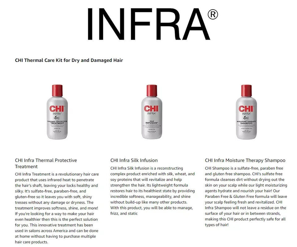 CHI INFRA Essential Care  Thermal Protective Paraben free, 6 FL. OZ Item image 3