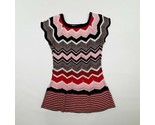 MKM Designs Women&#39;s Knit Top Size Medium Multicolor TX22 - £6.66 GBP