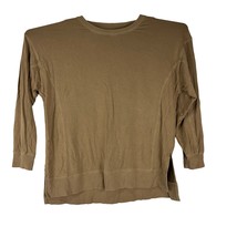 Alterd State Long Sleeve Beige Crewneck Top Large Soft Stretch Comfortable - $19.32