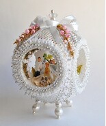 Handmade Sequin Pushpin Diorama Wedding Cake Topper Ring Maid Pearls Flo... - $892.83 MXN Handmade Sequin Pushpin Diorama Wedding Cake Topper Ring Maid Pearls Flo... - $892.83 MXN