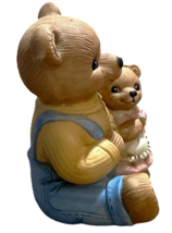 HOMCO Porcelain Teddy Bear Family Collectible Figurine Set #1444 Made in Taiwan image 7