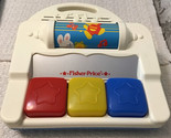 Fisher Price LIGHTS &#39;N SOUNDS Piano: Colored Keys &amp; Rolling Drum, 1989, ... - £32.56 GBP