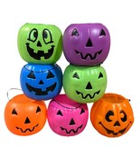 Colorful Halloween Pumpkin Candy Buckets You Pick Sold Individually - $9.60+