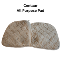 Centaur All Purpose English Saddle Pad White with Crowns Horse Size USED image 5