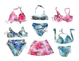 Sunsets Maui Mist Pink or Aqua Bikini Swimsuit Separates Sz XS-XL NWT  - £31.65 GBP+