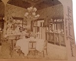 Antique Stereoview, J. F. Jarvis, East Room in President&#39;s Mansion Washi... - $7.97
