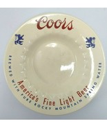 Three COORS BEER White Ceramic Ashtrays Vintage 80s - £9.34 GBP