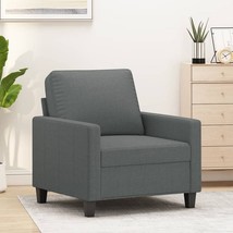Sofa Chair Dark Gray 23.6&quot; Fabric - $5,187.44 MXN