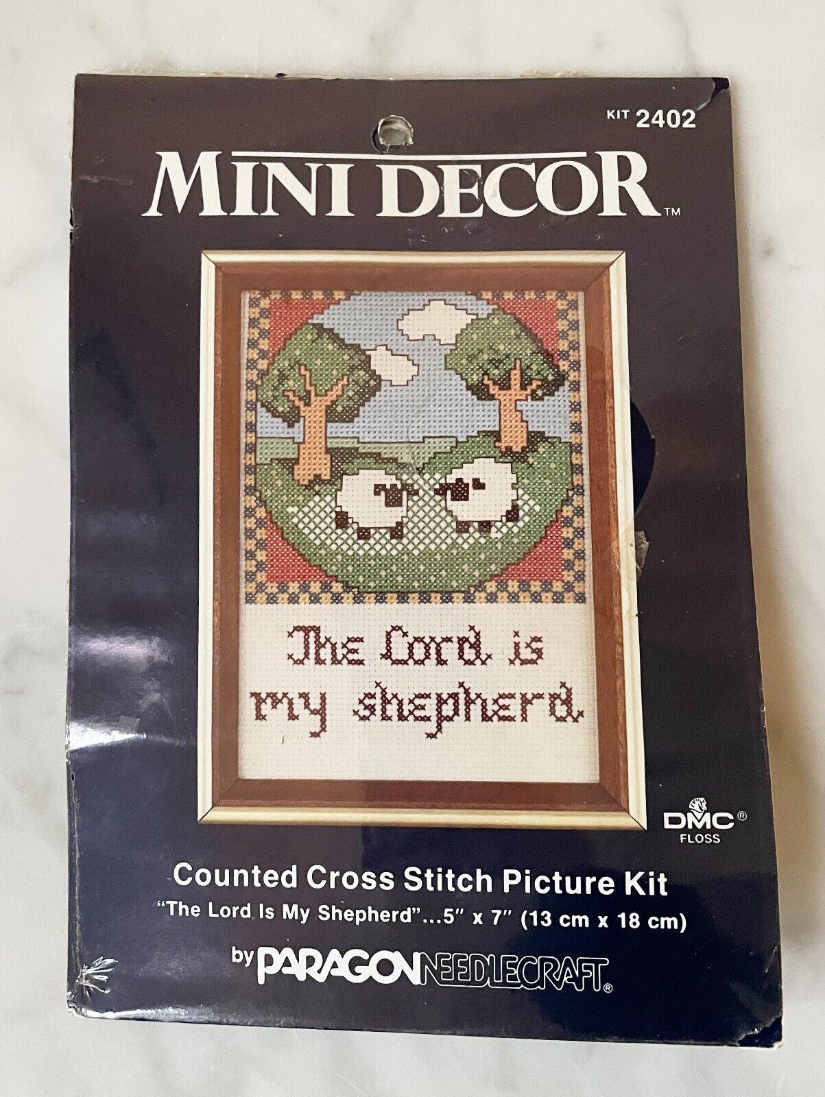 The Lord is My Shepherd Counted Cross Stitch Kit - Paragon Needlecraft 5" x 7" - $9.45