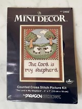 The Lord is My Shepherd Counted Cross Stitch Kit - Paragon Needlecraft 5... - $9.45