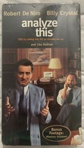 Analyze This (VHS, 1999, Collectors Edition) With Bonus Footage /Outtakes Sealed - £6.60 GBP