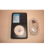 APPLE  iPOD  CLASSIC  7TH GEN.  CUStOM  BLACK  120GB...NEW BATTERY... - £152.84 GBP