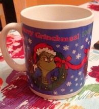 30 Oz. Hallmark Dr Seuss Happy Who Year Merry Grinchmas Grinch Christmas Mug   - $25.73