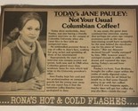 Vintage Jane Pauley Article Not Your Usual Colombian Coffee Ar1 - $6.92