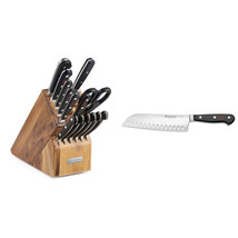 15-Piece Knife Block Set &amp; Classic 7&quot; Santoku Knife - £2,695.98 GBP