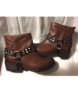 UGG Australia Darling Studs Whiskey Leather Harness Ankle Boots US 5.5 new - $1,221.89 MXN