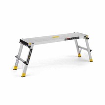 47.25 x 12 x 20 . Aluminum Slim-Fold Work Platform, 300 lbs Capacity NEW - £70.08 GBP