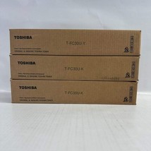 3 New Genuine Toshiba e-STUDIO 2050C, 2550C, 2051, 2551C YK Toners T-FC30U - $4,075.29 MXN