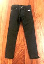 New Gap Kids Girl Slim Fit Black Shimmer Five Pockets Super Skinny Jeans 8 - £15.67 GBP