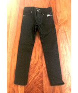 New Gap Kids Girl Slim Fit Black Shimmer Five Pockets Super Skinny Jeans 8 - £15.78 GBP